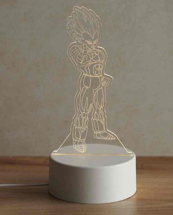 Vegeta Super Saiyan Acrylic LED Lights Table Lamp | 5 x 8 inches Online now