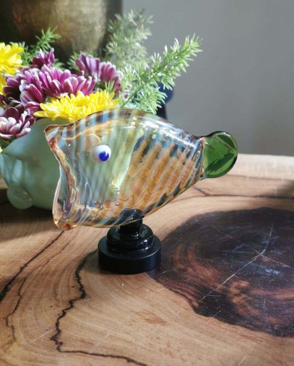 Beautiful Hungry Fish Table Decor Glass Online