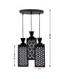 Creative 3 Lights Wooden Premium Foyer Ceiling Lamp | 8 x 4 x 35 inches Online Hot Sale