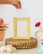 Yellow Block Print Cotton Photo Frame | 8 x 6 inches Cheap