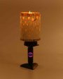 Alhelí Decorative Wooden Table Lamp with Glass Shade | 5 x 10 inches Online