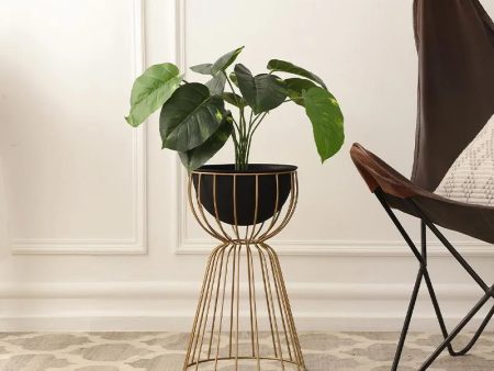 Teja Black & Gold Bloom Planter Online