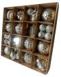 Bright Silver Theme Christmas Ornaments | 15 x 5 inches For Sale