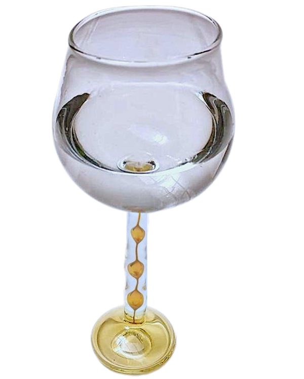 Muscov Yellow Base Wine Glass Cheap