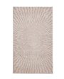 Neutral Solid Beige Polyester Siena Area Carpet For Cheap