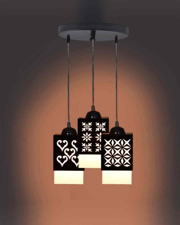 Einzigartig 3 Lights Wooden Premium Hallway Ceiling Lamp | 5 x 6 x 32 inches Online now