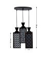 Cardon 3 Lights Foyer Wooden Pendant Ceiling Lamp | 8 x 4 x 35 inches Online now