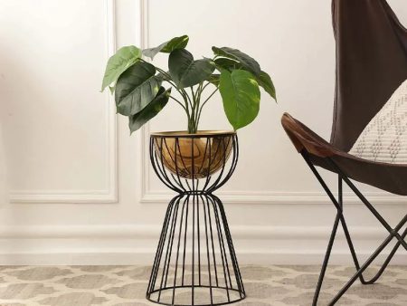 Richland Gold & Black Bloom Planter Online