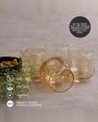 Sophisticated Golden Whiskey Glass | Set of 6 | 370 ML Online Sale