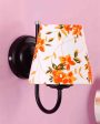 Elegant Unique Cotton Shade Wall Mounted Lamp With Iron Base | 6 x 8 inches Cheap