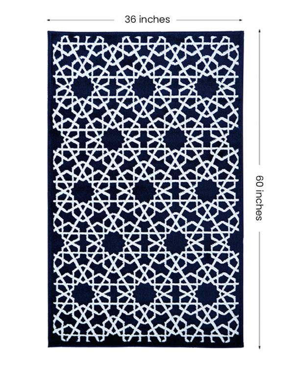 Beautiful Living Blue Polypropylene Woven Carpet For Discount