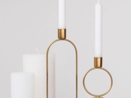 Luxury Metal Candlestick Holders | Set Of 2 Fashion