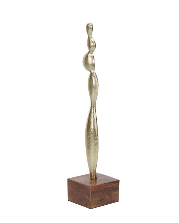 Ethereal Elan Décor Aluminium Sculpture | 4 x 4 x 17 inches For Cheap