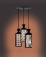 Eleganz 3 Lights Wooden Premium Foyer Ceiling Lamp | 8 x 4 x 35 inches on Sale