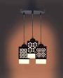 Decorative 3 Lights Wooden Premium Hallway Ceiling Lamp | 5 x 6 x 32 inches For Sale