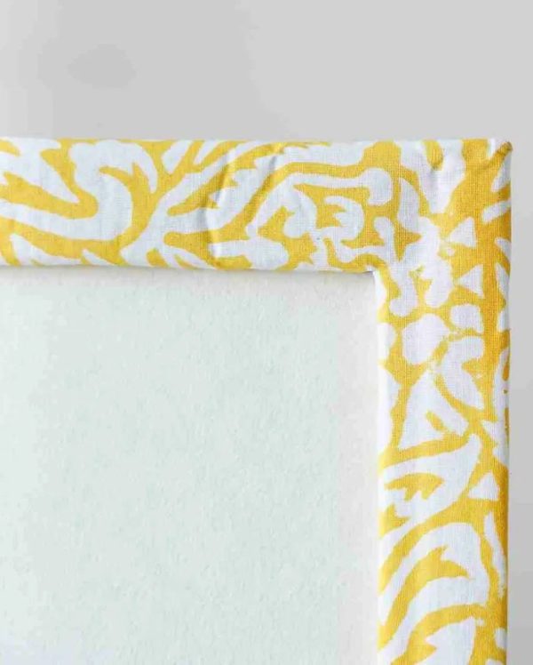 Yellow Block Print Cotton Photo Frame | 8 x 6 inches Cheap