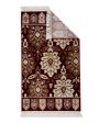 Luxurious Detailed Burgundy & Cream Polyester Gulmarg Area Carpet on Sale