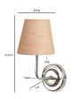 Earthy Jute Wall Mounted Lamp With Steel Base | 7 x 6 x 10 inches Sale