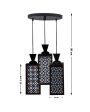 Decorative 3 Lights Wooden Premium Foyer Ceiling Lamp | 8 x 4 x 35 inches Cheap