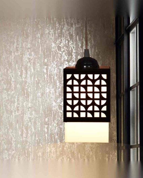 Decoración 3 Shades Wooden Pendant Ceiling Lamp | 5 x 6 x 32 inches Discount