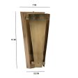 Tri-Angular Antique Brass Wall Lamp | 7 x 6 x 13 inches Fashion