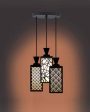 Detallado 3 Lights Wooden Pendant Foyer Ceiling Lamp | 8 x 4 x 35 inches Supply