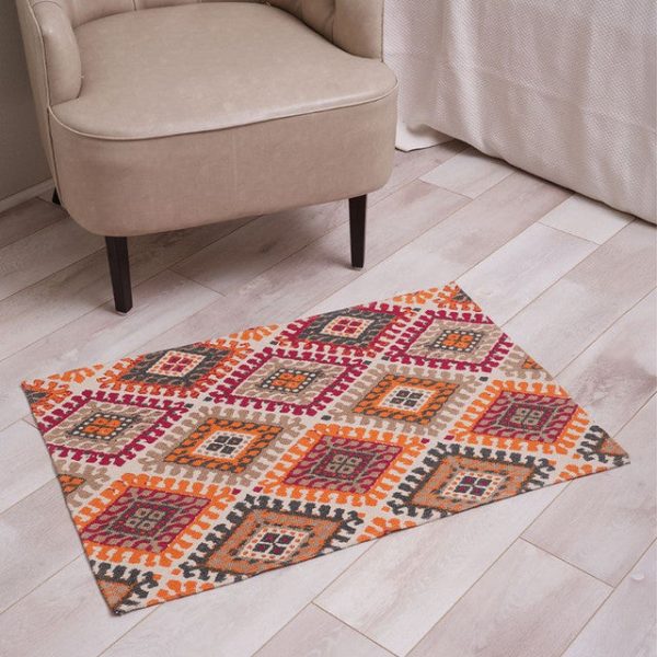 Cotton Rajwada Printed Rug | 35 x 23 inches Online