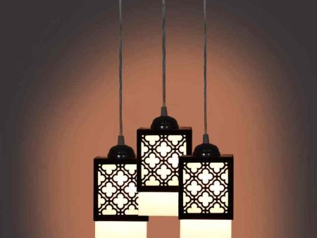 Detallado 3 Lights Wooden Premium Hallway Ceiling Lamp | 5 x 6 x 32 inches Cheap