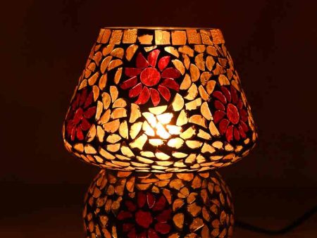 Begoniya Glass Mosaic LED Compatible Table Lamp | 6 x 6 inches Online Hot Sale