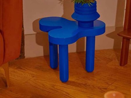 Functional Art Modern Wiggle MDF Duco PU Finish Side Tables | 18 x 18 inches Online