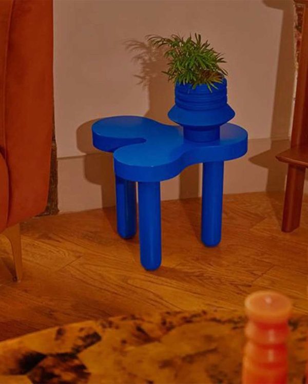 Functional Art Modern Wiggle MDF Duco PU Finish Side Tables | 18 x 18 inches Online