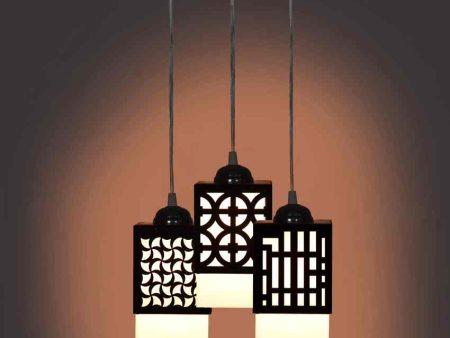 Armonioso 3 Lights Wooden Premium Hallway Ceiling Lamp | 5 x 6 x 32 inches Fashion