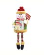 Cheerful Snowman Hanging Legs Table Decorative | 6 x 13 inches Cheap