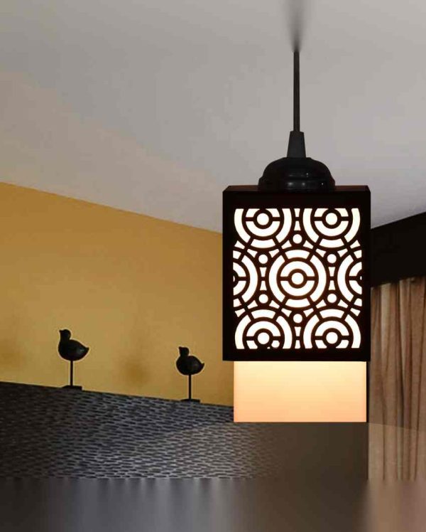 Design 3 Shades Wooden Pendant Ceiling Lamp | 5 x 6 x 32 inches Fashion