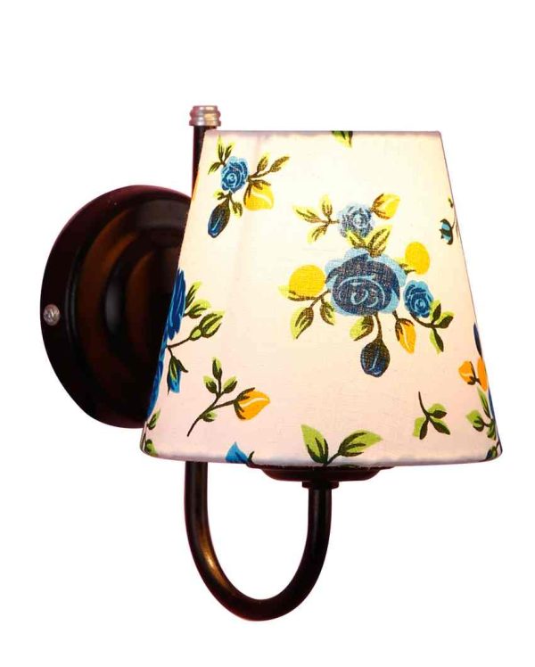 Artistic Unique Cotton Shade Wall Mounted Lamp with Iron Base | 6 x 8 inches Online