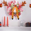 Quirky Stuck Reindeer Artificial Christmas Wreath | 18 x 15 x 7 inches on Sale