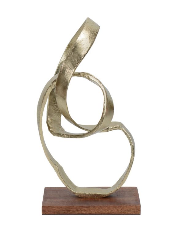 Celestial Crest Abstract Aluminium Sculpture | 7 x 7 x 14 inches For Sale