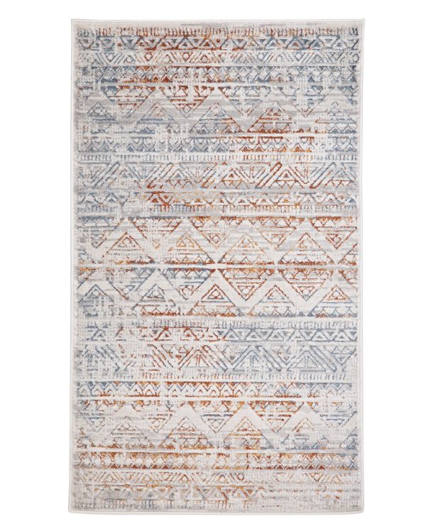 Modern Abstract Grey & Brown Polyester Oslo Area Carpet Online