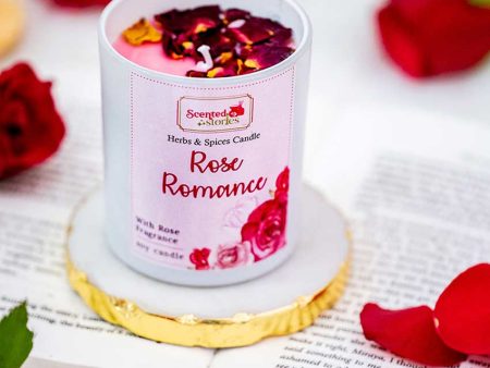 Rose Romance Scented Candle Romantic Floral Scent for Special Moments | 22.9 x 20.3 cm   9 x 8 inches For Cheap