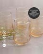 Luxury Golden Water Glass | Set of 6 | 390 ML For Cheap