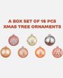 Charming Peach Snowflakes Christmas Ball Ornaments | 15 x 5 inches Hot on Sale