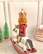 Rocking Horse Nutcracker Self Standing Table Decor | 13 x 10 x 4 inches Online