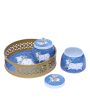 Charming Blue and White Cow Tray With Jars | Pack of 3 Cheap