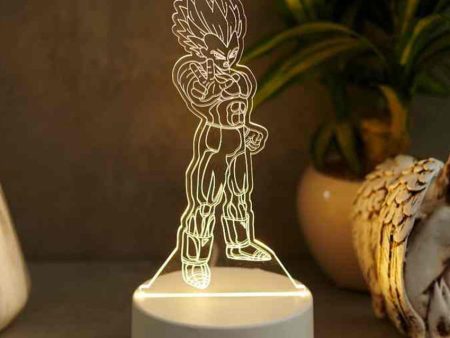 Vegeta Super Saiyan Acrylic LED Lights Table Lamp | 5 x 8 inches Online now