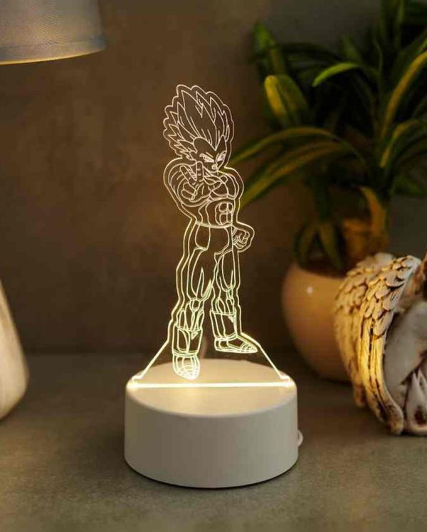 Vegeta Super Saiyan Acrylic LED Lights Table Lamp | 5 x 8 inches Online now