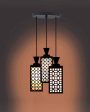 Clásico 3 Lights Foyer Wooden Pendant Ceiling Lamp | 8 x 4 x 35 inches Online