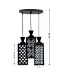 Einzigartig 3 Lights Foyer Wooden Pendant Ceiling Lamp | 8 x 4 x 35 inches Supply