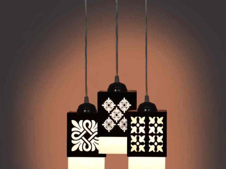 Artístico 3 Lights Wooden Premium Hallway Ceiling Lamp | 5 x 6 x 32 inches Fashion