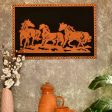 Running Ahead of Time Terracotta Wall Hanging | Zero Pricing Sale