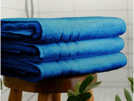 Dark Blue Bamboo Bath Towel | 59x30 inches Cheap